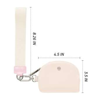 Mum's Memory Mini Zip Around Wristlet Wallet for Women Dual Pouch Wristlet Portable wallet Coin Purse Mini Women Coin Pocket