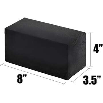 Heavy Duty Grill Cleaning Brick 1 Pack. Commercial Grade Pumice Stone Tool Cleans & Sanitizes Restaurant Flat Top Grills or Griddles. Remove Grease Stains and Dirt Without Harsh Chemicals or Abrasives