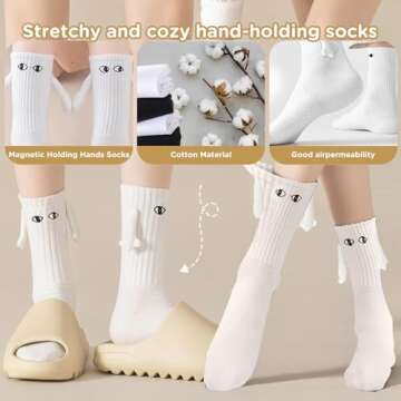 Funny Socks for Couples & Friends - Unique Novelty Gift