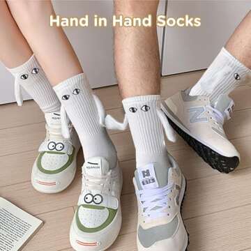 Unique Funny Socks for Couples & Friends - 2 Pairs