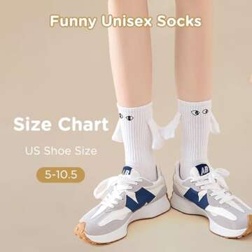 Unique Funny Socks for Couples & Friends - 2 Pairs