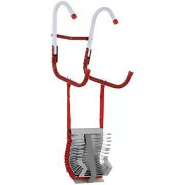 Kidde Fire Escape Ladder, 3-Story Rope Ladder, Extends to 25-Feet, Anti-Slip Rungs