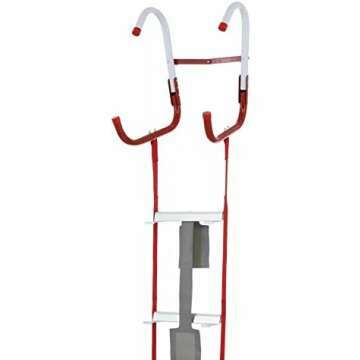 Kidde Fire Escape Ladder, 3-Story Rope Ladder, Extends to 25-Feet, Anti-Slip Rungs