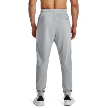 Under Armour Tricot Joggers for Men, Mod Gray X-Small