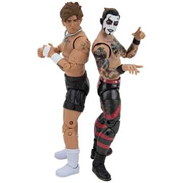 All Elite Wrestling Unrivaled Hook and Danhausen Two Pack - Two 6-Inch Figures with Alternate Hands, Heads, and Entrance Accessories - (Amazon Exclusive)