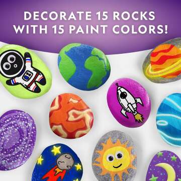 Glow in the Dark Rock Painting Kit for Kids