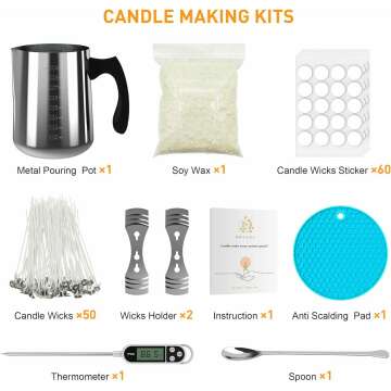 Ohcans DIY Candle Making Kit for Adults - Soy Wax Supplies