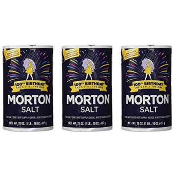 Morton Salt Regular Salt - 26 oz (Pack of 3)