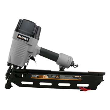 NuMax SFR2190WN Pneumatic 21 Degree 3-1/2" Full Round Head Framing Nailer with Nails (500 Count)