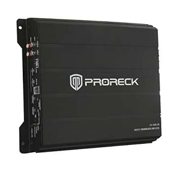 PRORECK PR-122M 1500W Dual 12" Car Subwoofer Enclosure Audio with Subwoofer，Mono Block Amplifier and Wiring Installation Kit