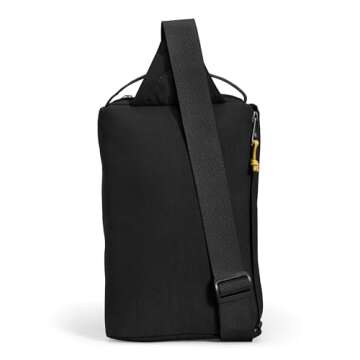 THE NORTH FACE Berkeley Field Bag - PFAS Free, TNF Black/Mineral Gold, Perfect for Adventures