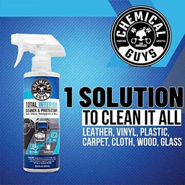 Chemical Guys Total Interior Sprayable Cleaner and Protectant Multi-Scent 3 Pack (Fresh, Black Cherry & New Car), Safe for Cars, Trucks, SUVs, Jeeps, Motorcycles, RVs & More, (3) 16 fl oz Bottles