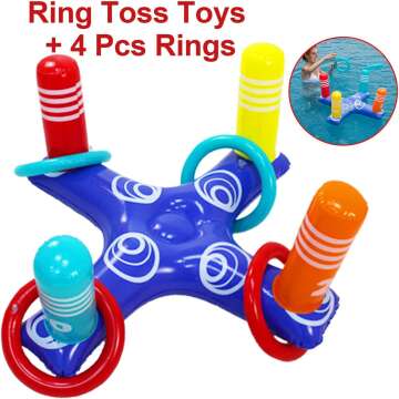 Inflatable Pool Ring Toss Game