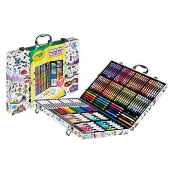 Crayola Inspiration Art Case, Art Set, Gifts for Kids, Age 4, 5, 6, 7 (Styles May Vary), includes 64 Crayons, 20 Short Colored Pencils, 40 Washable Markers and 15 Paper Sheets