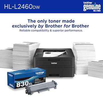 Brother HL-L2460DW Monochrome Laser Printer - Mobile Ready