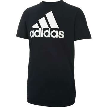 adidas Boys' Performance Logo Tee - Short Sleeve Athletic Shirt