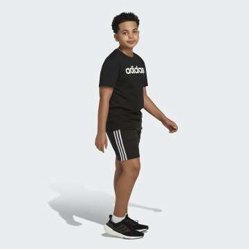 adidas Boys' Performance Logo Tee - Cool Short Sleeve Shirt