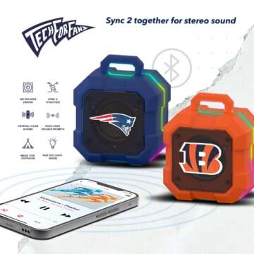 SOAR NFL Shockbox LED Bluetooth Speaker - Raiders