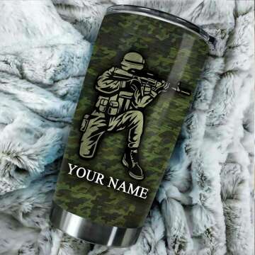 Personalized US Army Tumbler