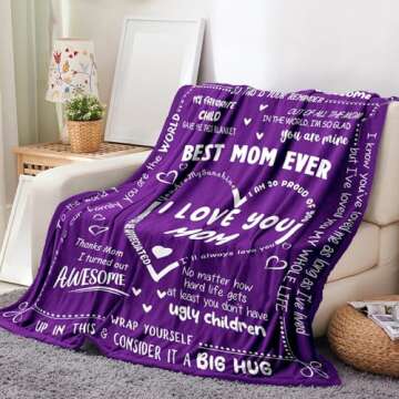 Unique Mom Gifts for Every Occasion - Cozy Throw Blanket