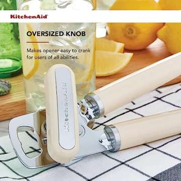 KitchenAid 8.34-Inch Can & Bottle Opener in Almond Cream