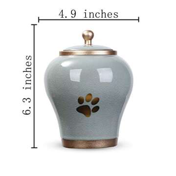 Youdear Memorials 6'' Handicrafts Pet Urns for Dogs and Cats