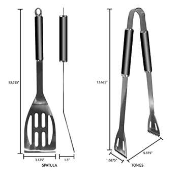 NCAA Siskiyou Sports Fan Shop Alabama Crimson Tide 2 pc Steel BBQ Tool Set One Size Team Color