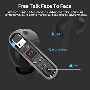 Monster Bluetooth 5.3 Earbuds with Noise Reduction