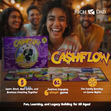 Rich Dad CASHFLOW Board Game, Educational Business & Finance Literacy Game, Ages 14 & Up