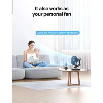 Dreo Smart Fan - Powerful 70 ft Whole Room Air Circulator