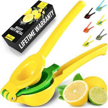 Zulay Kitchen 2-in-1 Lemon Squeezer for Maximum Juice