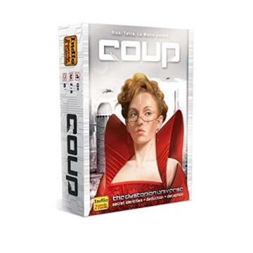 Coup Game Bundle Including Coup (The Dystopian Universe) and Coup Reformation Expansion by Indie Boards and Cards (2 Items)