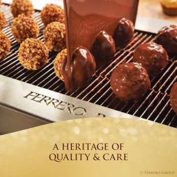 Ferrero Rocher, 24 Count, Premium Gourmet Assorted Hazelnut Milk Chocolate, Dark Chocolate and Coconut Chocolates, Chocolate Gift Box, 9.1 oz​