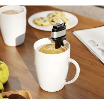 The Motor Mixer by HMC - Novelty Boat Motor Coffee Mixer Wind-Up Outboard Mini Boat Motor Stirrer Toy Beverage Works with Cups, Mugs, & Glasses - Unique Drink Mixing Gadget