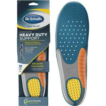 Dr. Scholl's Heavy Duty Orthotics for Men Over 200 lbs