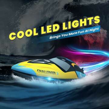 Fast Brushless RC Boat - 30+ MPH Speed Water Toy