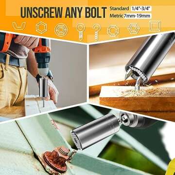 Super Universal Socket Tools Gifts for Men Stocking Stuffers for Men