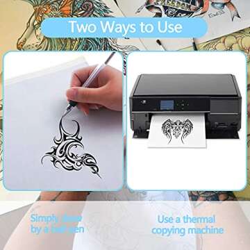 Tattoo Transfer Paper - 40 PCS A4 Stencil Kit