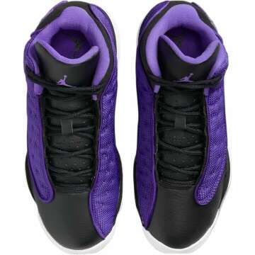 Jordan Big Kid's 13 Retro Sneakers in Purple Venom