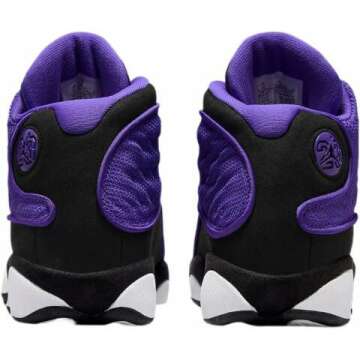 Jordan Big Kid's 13 Retro Sneakers in Purple Venom