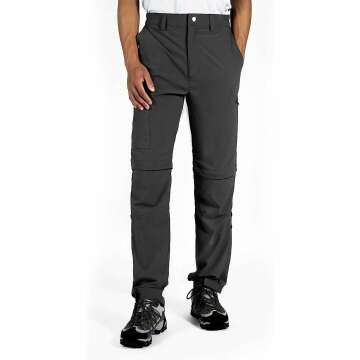 Men's Quick Dry Convertible Hiking Pants - Lightweight