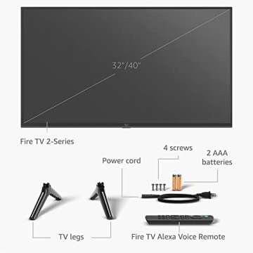 32" Amazon Fire TV: Smart HD TV with Alexa Voice Remote