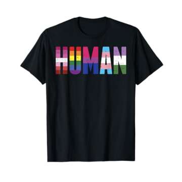 Human LGBTQ Gay Pride Ally Equality Bi Bisexual Trans Queer T-Shirt