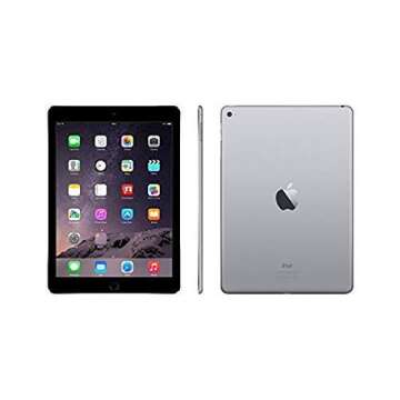 Apple MGKL2LL/A iPad Air 2 64GB, Wi-Fi, (Space Gray) (Renewed)