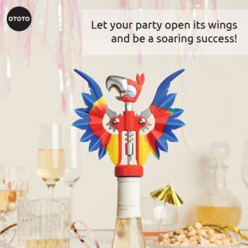 Parrot Wing Corkscrew - Unique Wine Bottle Opener