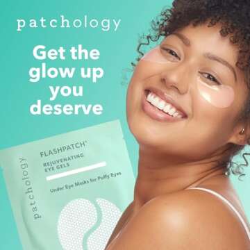 Patchology Under Eye Gel Patches – Natural Eye Masks for Puffy Eyes, Dark Circles & Eye Bags, Soothing Skincare Treatment for All Skin Types, Beauty & Personal Care Essentials (5 Pairs)