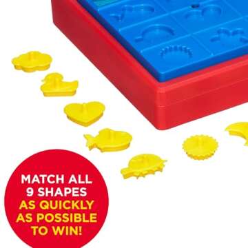 Hasbro Gaming Perfection Game for Kids | Popping Shapes and Pieces | Preschool Board Games for Clasroom | Back to School Gifts | Ages 4+