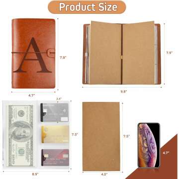 Custom Leather Journals for Women with Initials