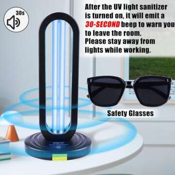 Uvlizer Home Disinfection Device - Powerful UV Light Sanitizer for Dust Mites