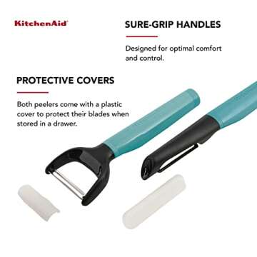 KitchenAid Aquasky Peeler Set of 2 for Effortless Peeling